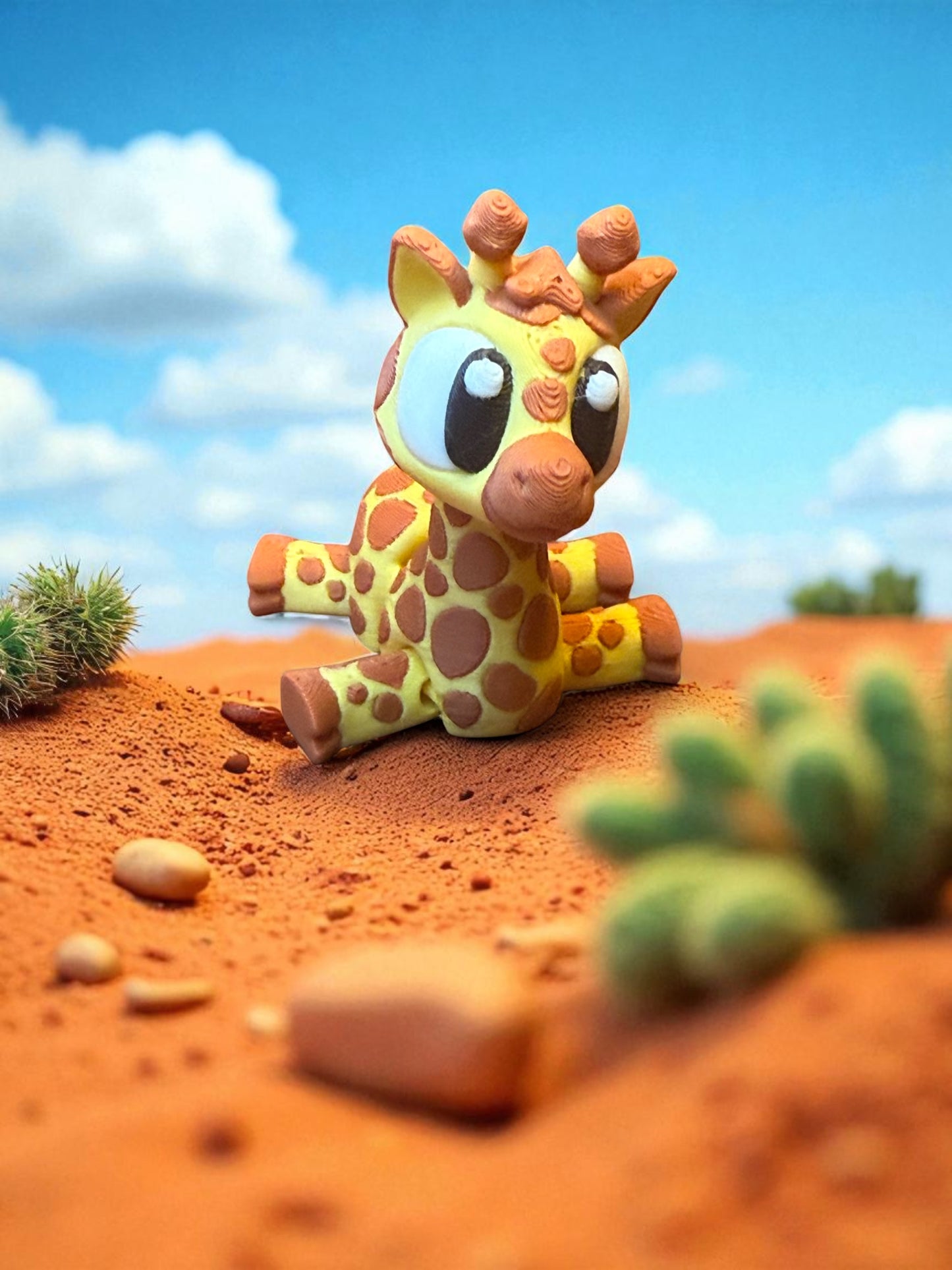 Melty Pixel 3D Printed Articulated Collectible for Desk Decoration Zoo Animal Edition