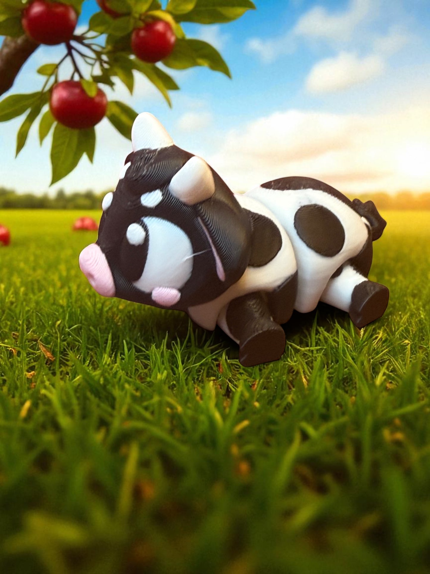 Melty Pixel 3D Printed Articulated Collectible for Desk Decoration Farm Animal Edition