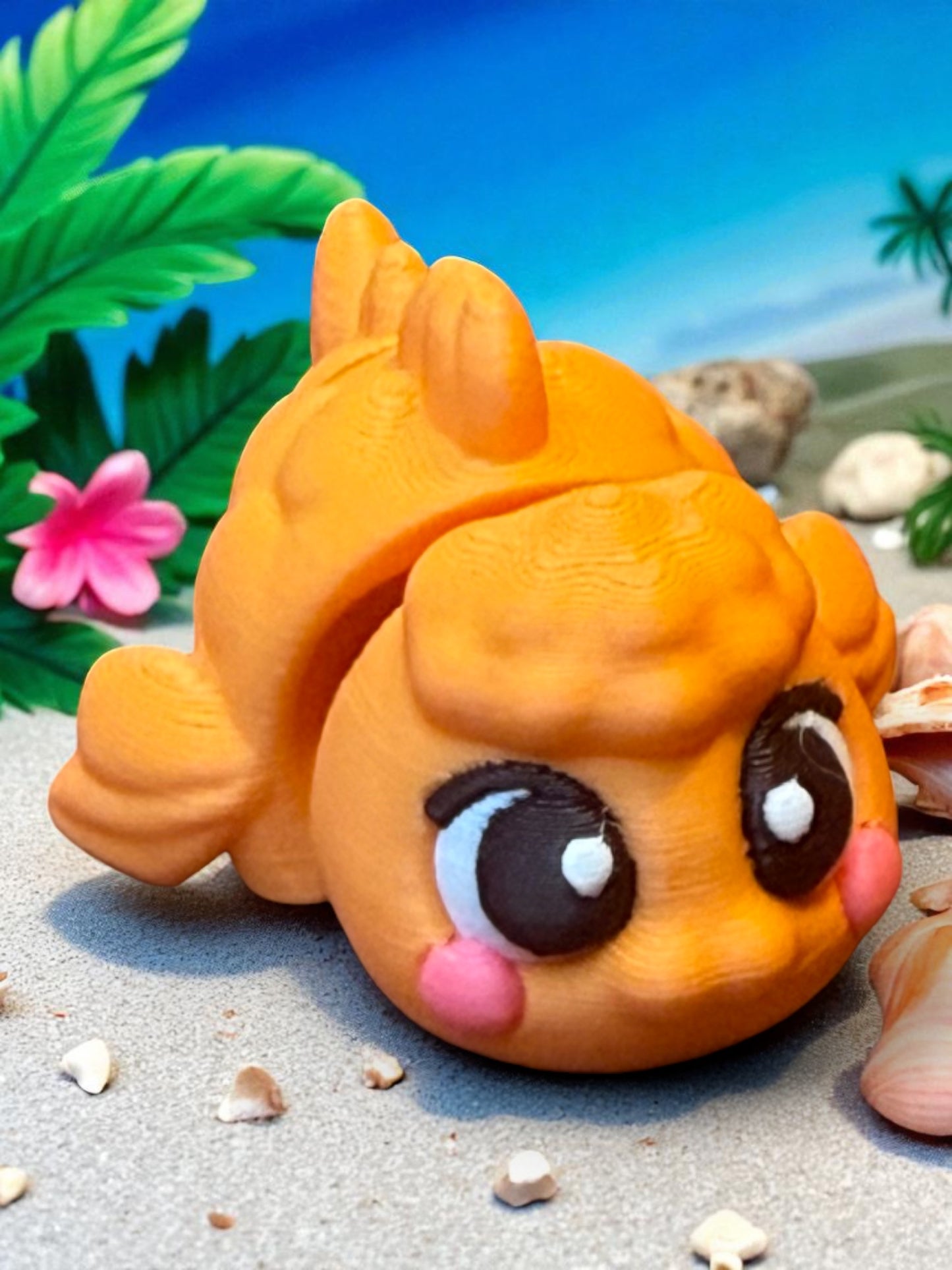 Melty Pixel 3D Printed Articulated Collectible for Desk Decoration Ocean Ornament