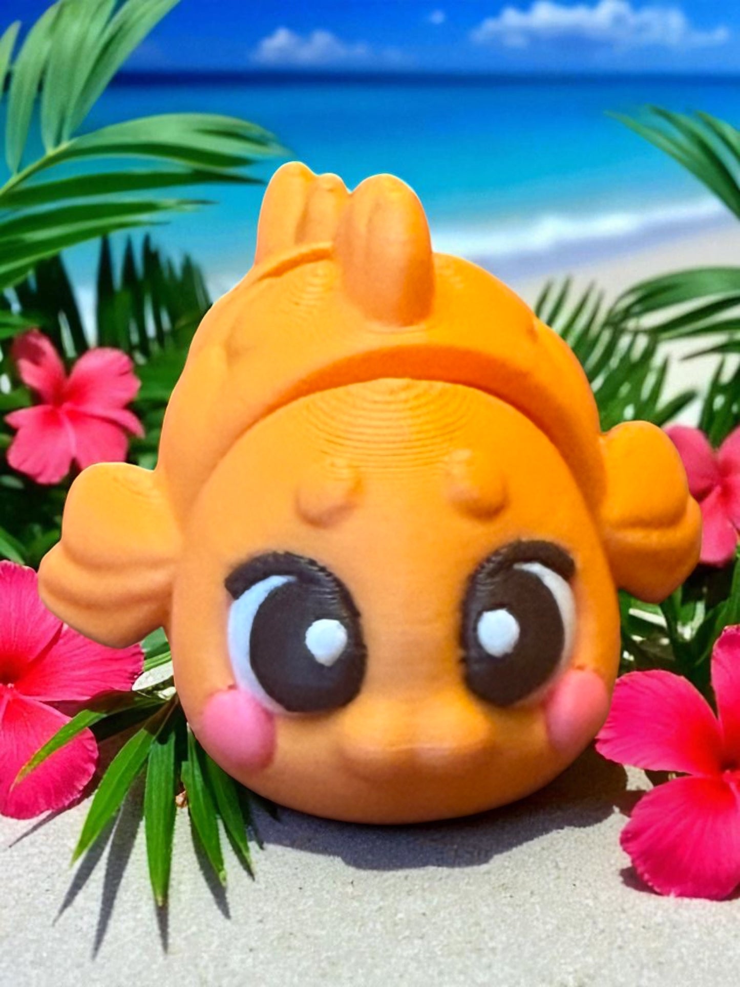 Melty Pixel 3D Printed Articulated Collectible for Desk Decoration Ocean Ornament