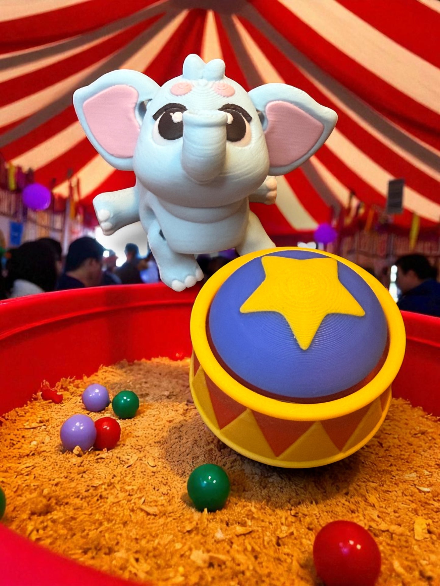 Melty Pixel 3D Printed Articulated Collectible for Desk Decoration Zoo Animal Edition