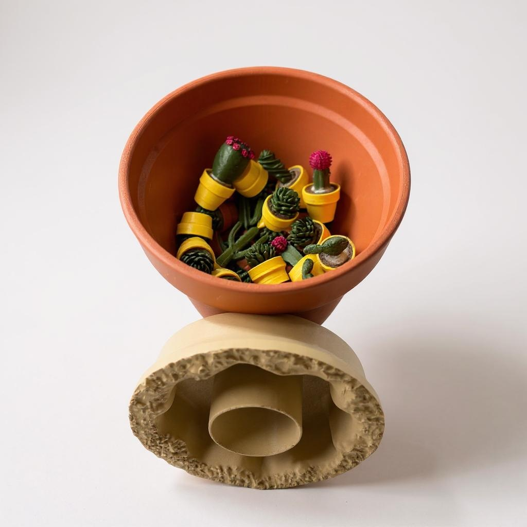 Cactus Inspired Chess Set - 3D Printed Desert-Themed Yellow Orange Board with Eco-Friendly Pieces for Game Night or Quirky Coffee Table Flex