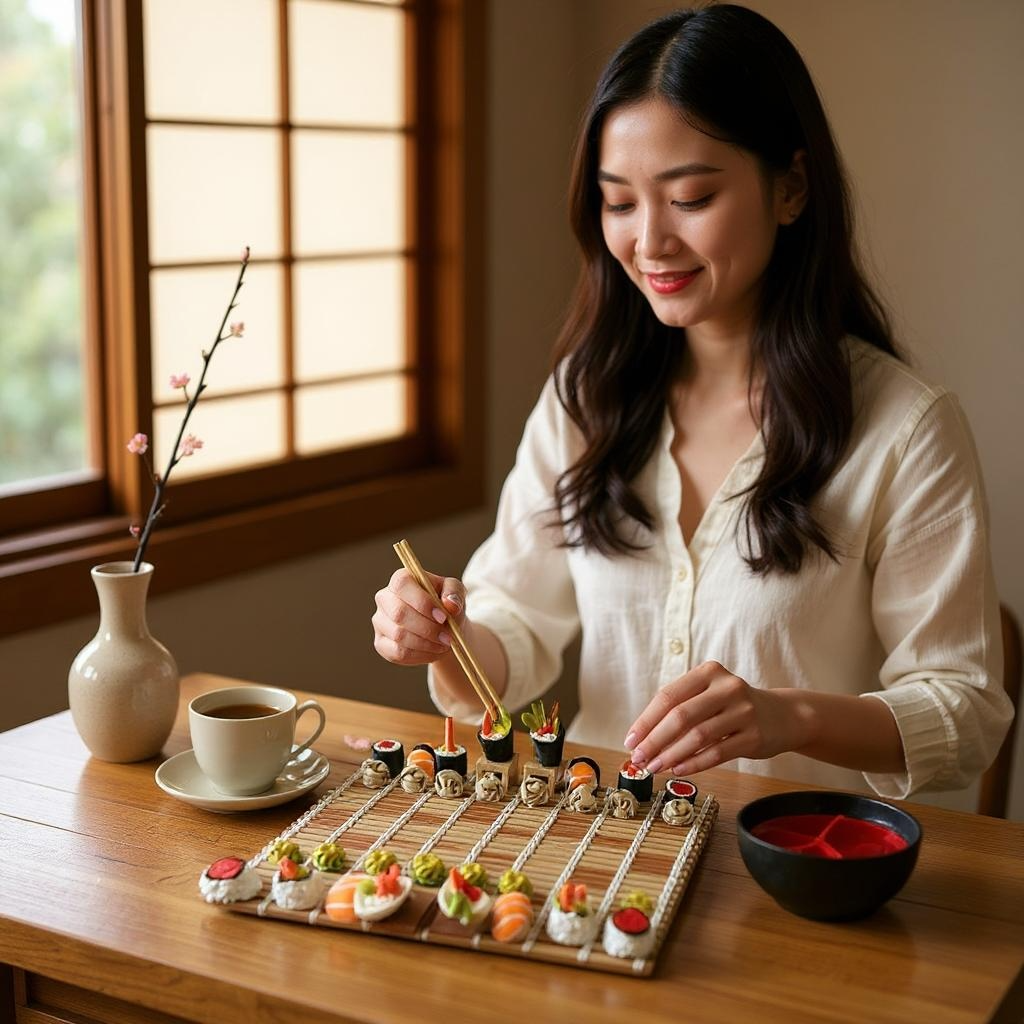 🍣 Sushi-Inspired Chess Set – A Culinary Battle of Wits