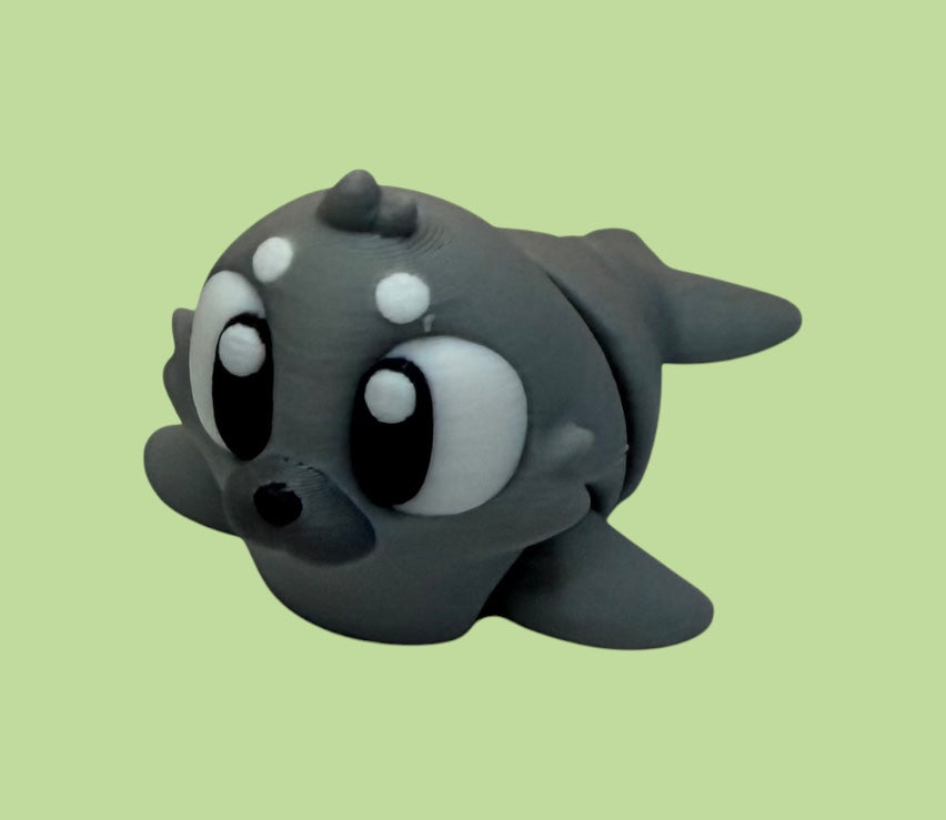 Melty Pixel 3D Printed Articulated Collectible for Desk Decoration Ocean Ornament